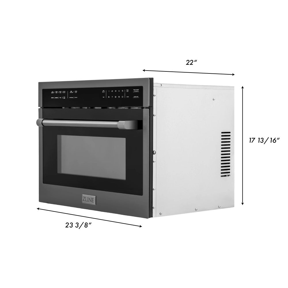 ZLINE 24" Built-in Convection Microwave Oven in Stainless Steel with Speed and Sensor Cooking (MWO-24)