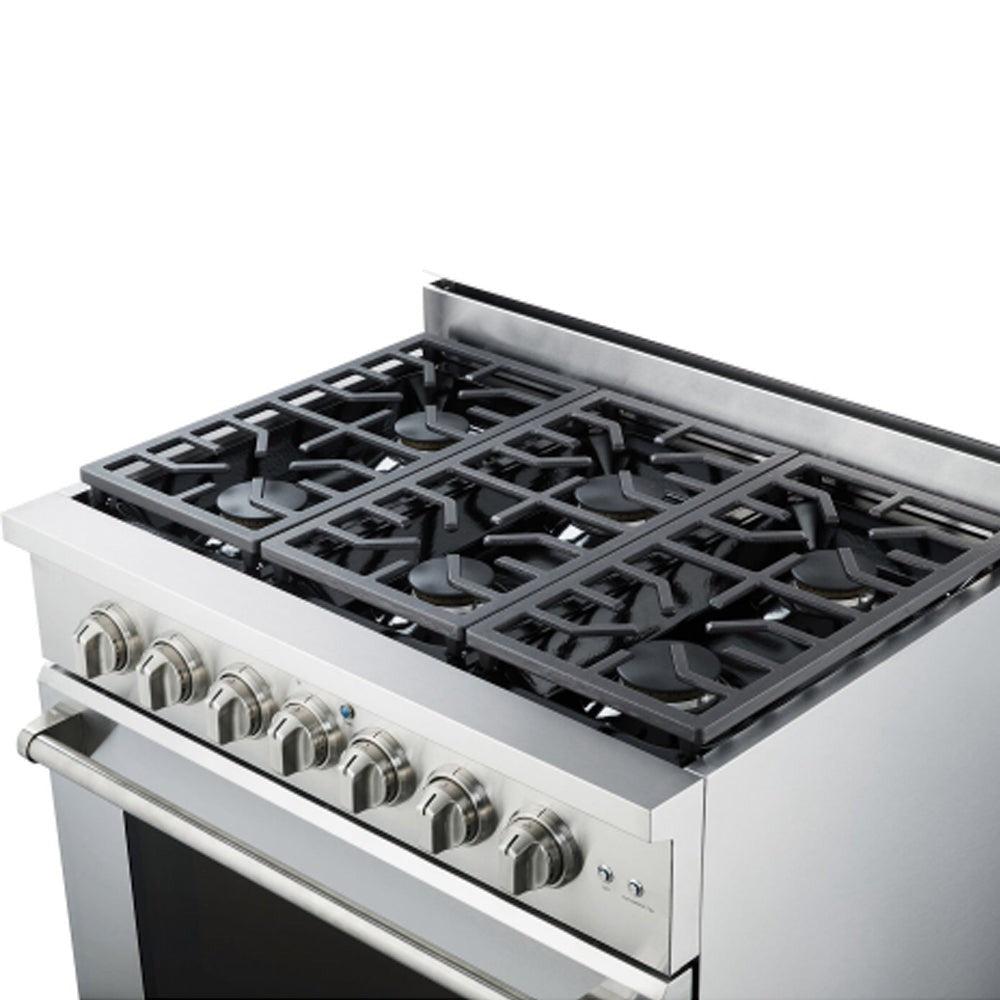 NXR 36" Professional Range with Six Burners and Convection Oven