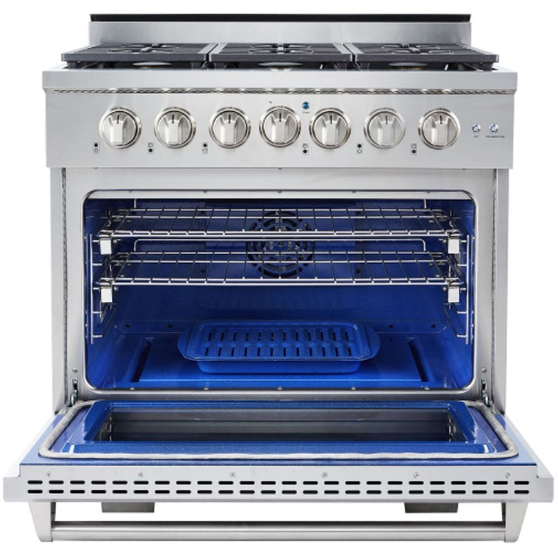 NXR 36" Professional Range with Six Burners and Convection Oven