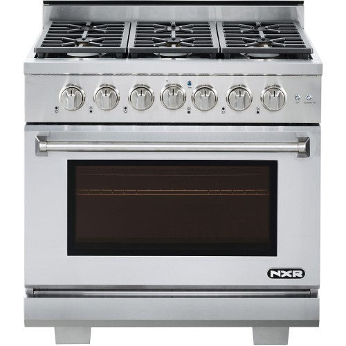 NXR 36" Professional Range with Six Burners and Convection Oven