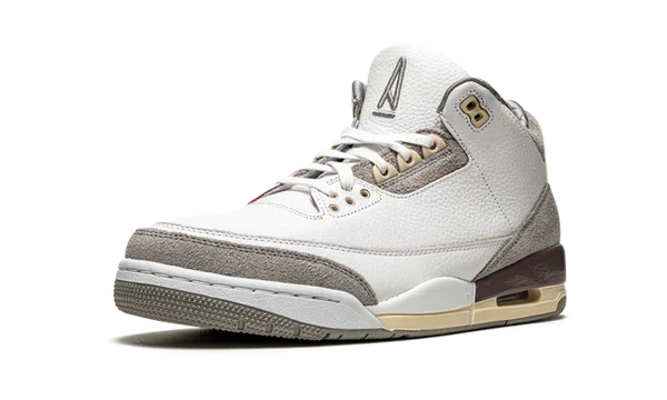 Nike Air Jordan 3 Retro White Gray Brown Suede Leather