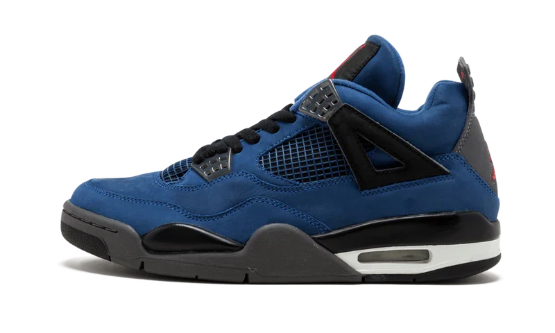 Nike Air Jordan 4 Dark Blue Black Suede
