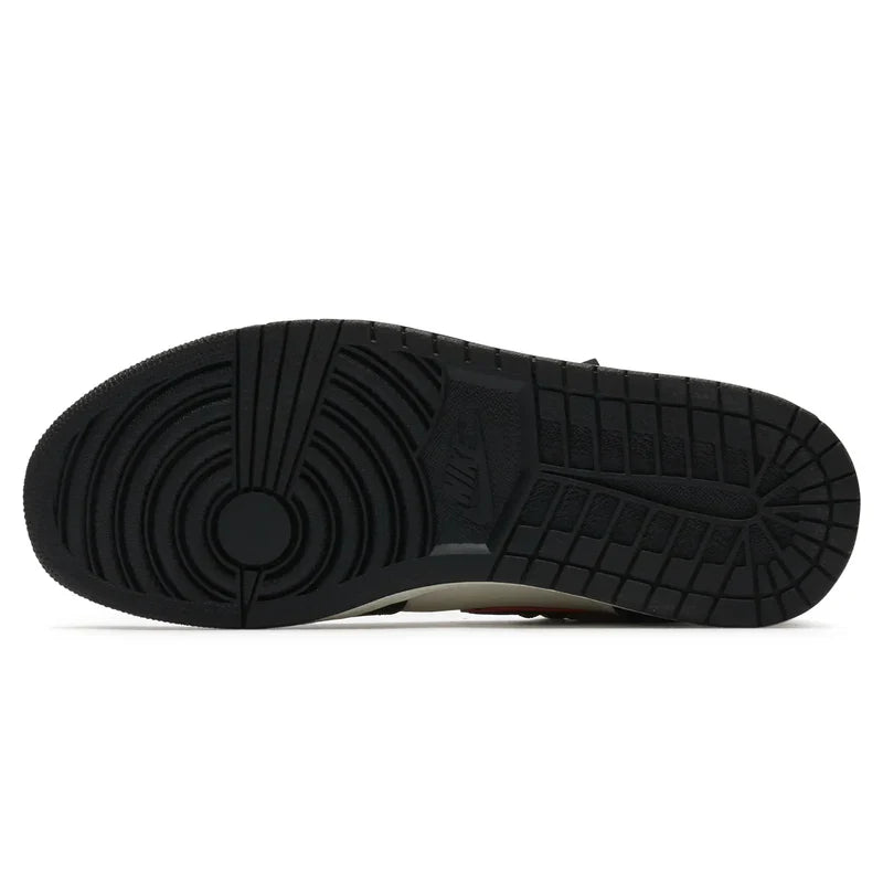 Nike Air Jordan 1 Retro Black White Green Logo Cowhide