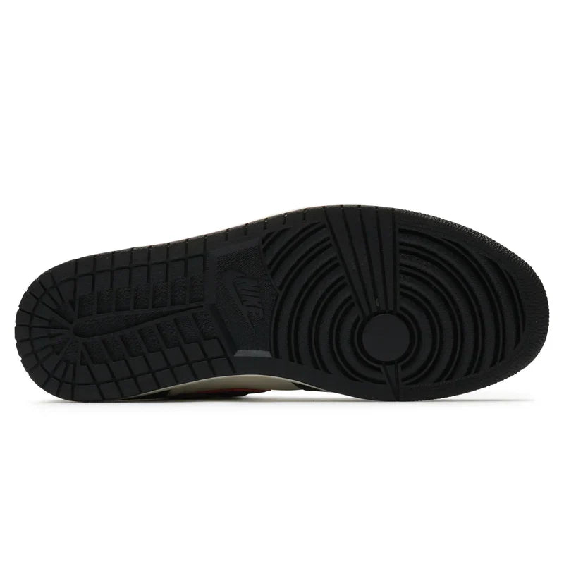 Nike Air Jordan 1 Retro Black White Green Logo Cowhide