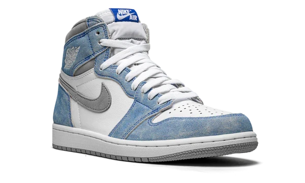 Nike Air Jordan 1 White Blue Suede Leather