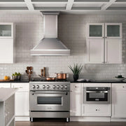ZLINE 36" Dual Fuel Range with Gas Stove and Electric Oven in Stainless Steel with Color Door Options (RA36)