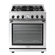 Superiore RN301SPS_S_ NEXT 30” Panorama Stainless Steel Range with 4 Gas Burners and Electric Oven