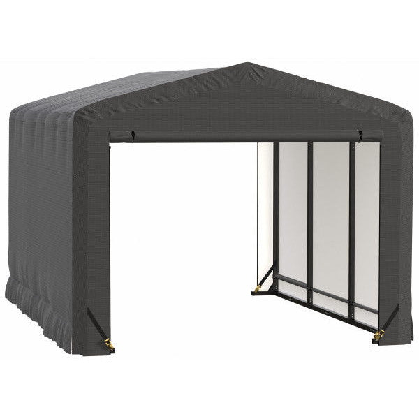 ShelterLogic ShelterTube Wind and Snow-Load Rated Garage, 10 ft. Wide Gray