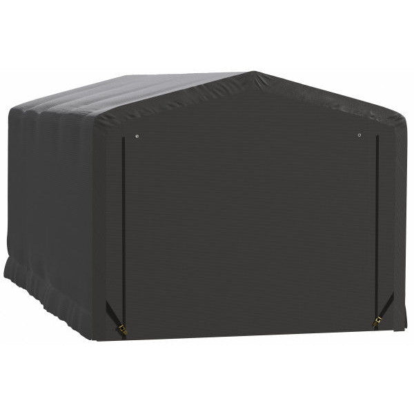 ShelterLogic ShelterTube Wind and Snow-Load Rated Garage, 10 ft. Wide Gray