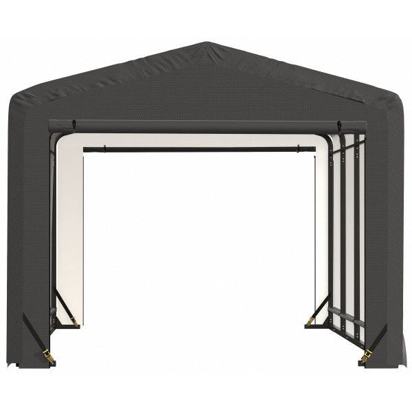 ShelterLogic ShelterTube Wind and Snow-Load Rated Garage, 10 ft. Wide Gray