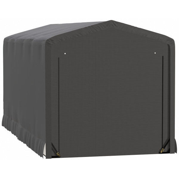 ShelterLogic ShelterTube Wind and Snow-Load Rated Garage, 10 ft. Wide Gray