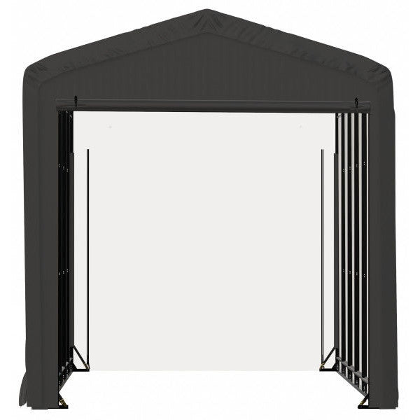ShelterLogic ShelterTube Wind and Snow-Load Rated Garage, 14 ft. Wide Gray