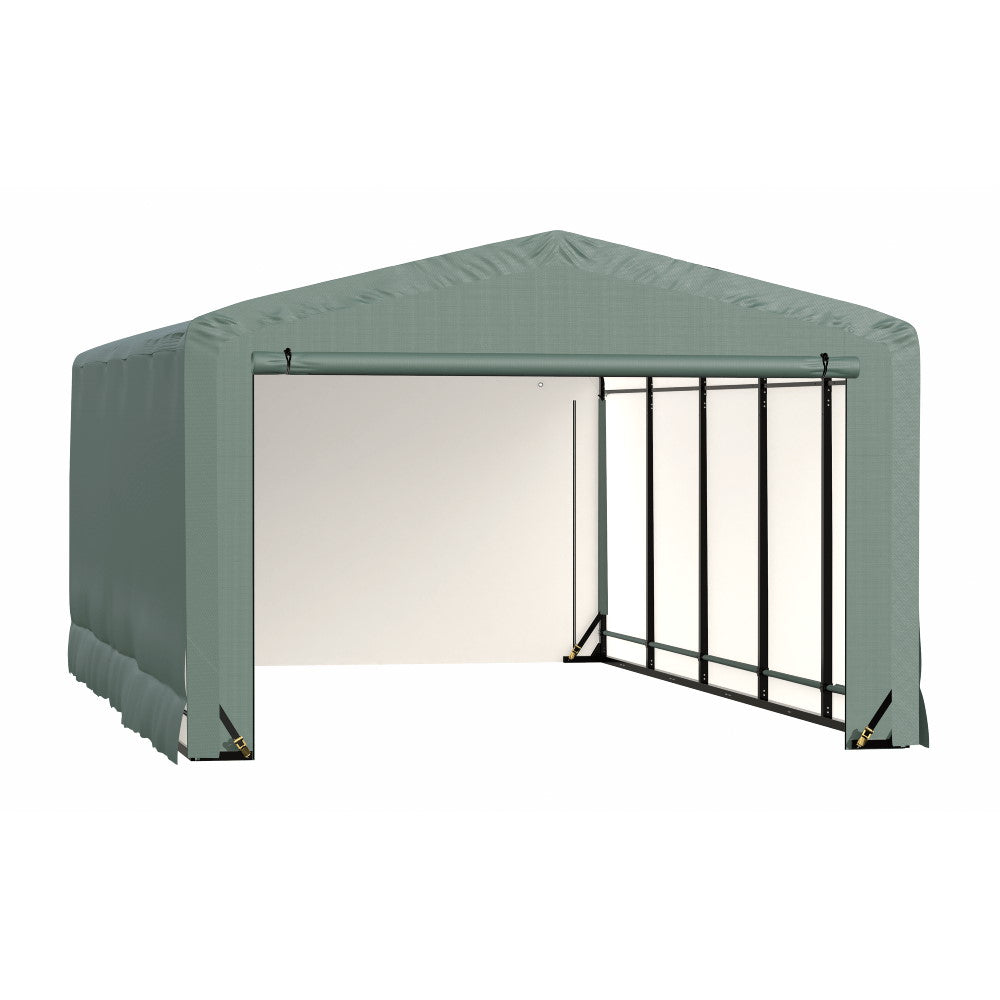 ShelterLogic ShelterTube Wind and Snow-Load Rated Garage, 20 ft. Wide  Green