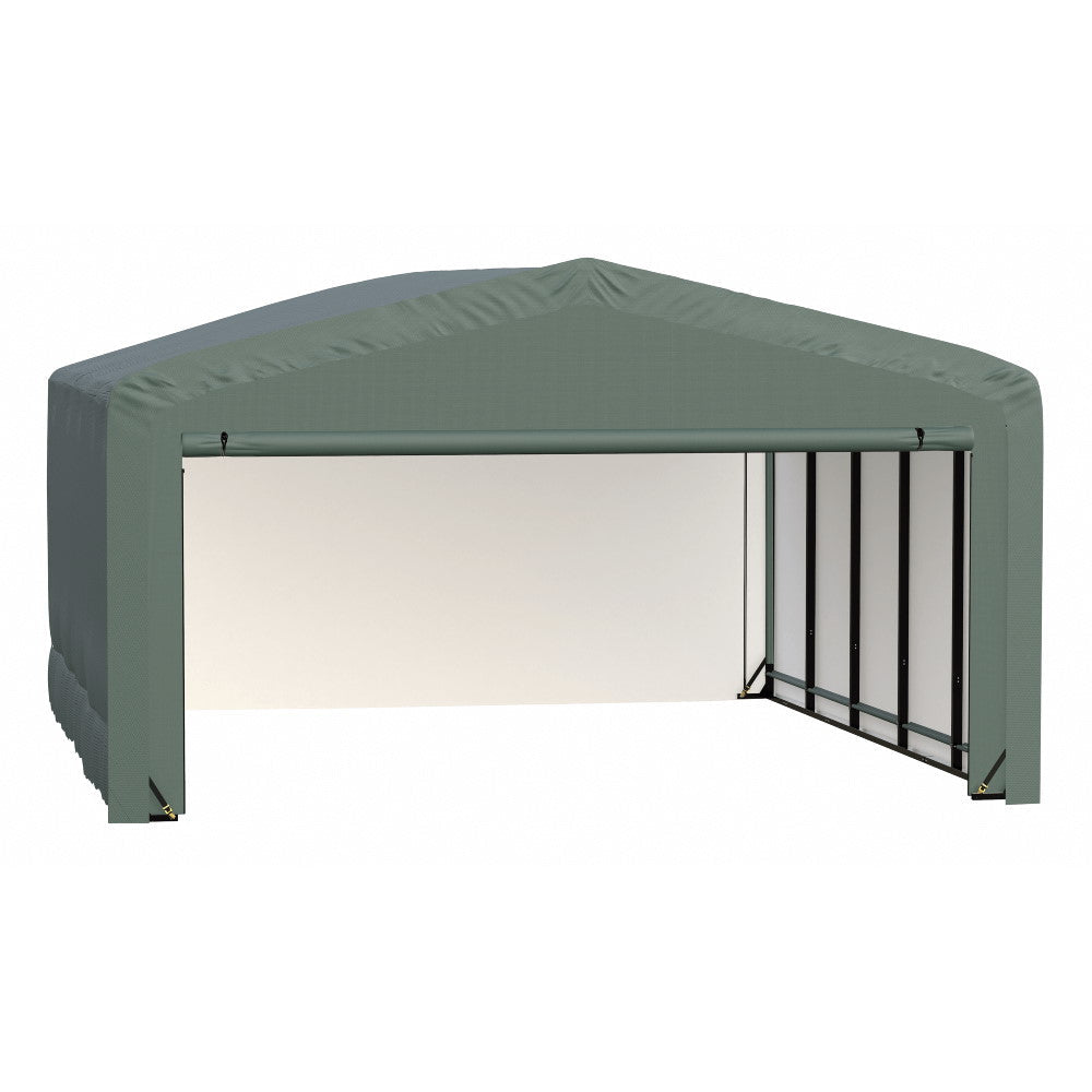 ShelterLogic ShelterTube Wind and Snow-Load Rated Garage, 20 ft. Wide  Green