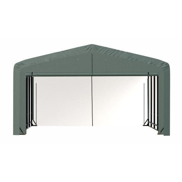 ShelterLogic ShelterTube Wind and Snow-Load Rated Garage, 20 ft. Wide  Green