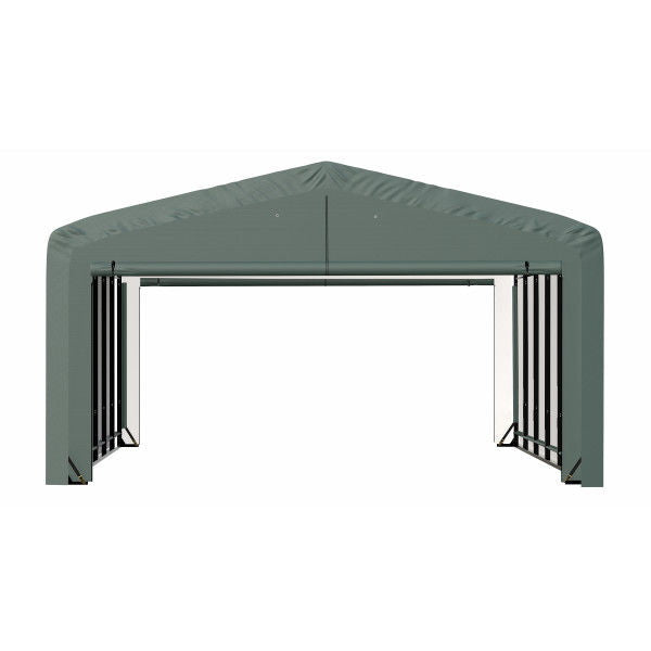 ShelterLogic ShelterTube Wind and Snow-Load Rated Garage, 20 ft. Wide  Green