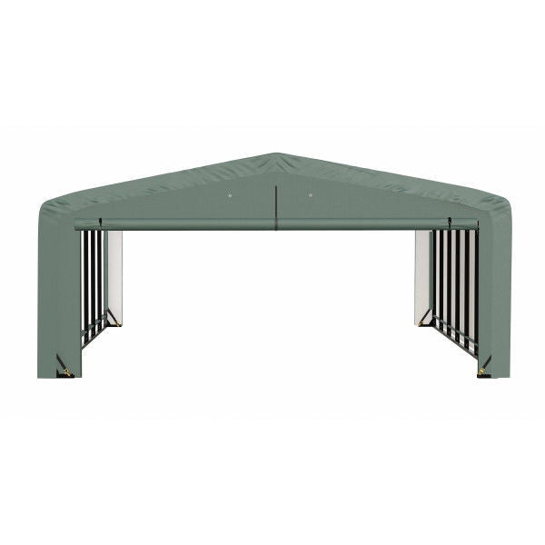 ShelterLogic ShelterTube Wind and Snow-Load Rated Garage, 20 ft. Wide  Green