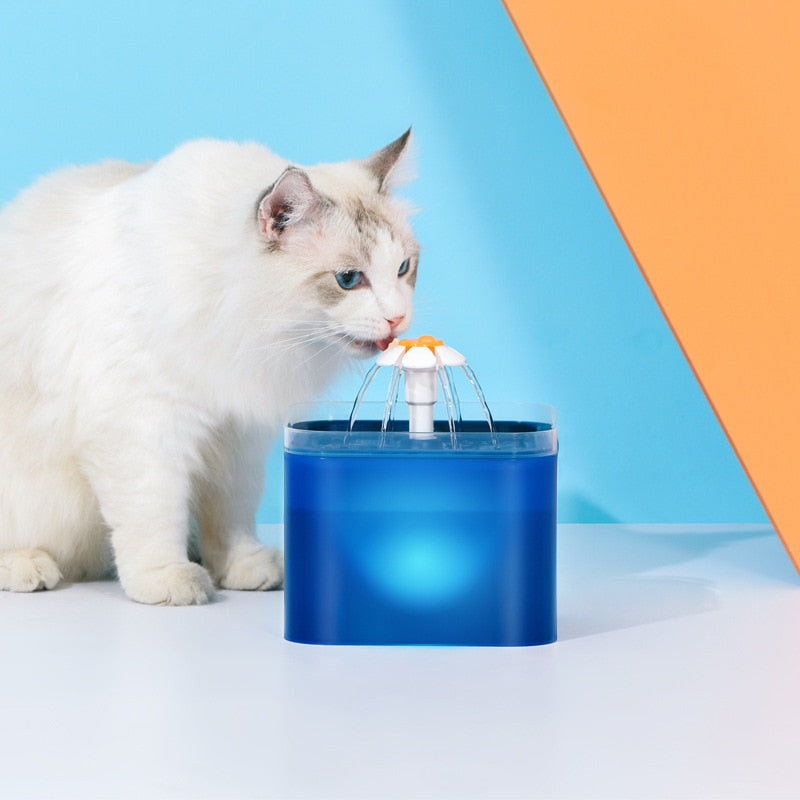 NIGHTY - Fontaine à eau automatique 2L avec éclairage LED