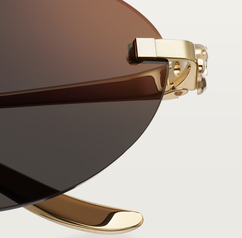 Cartier Panthère CT0504S Gold With Grey Lenses Sunglasses
