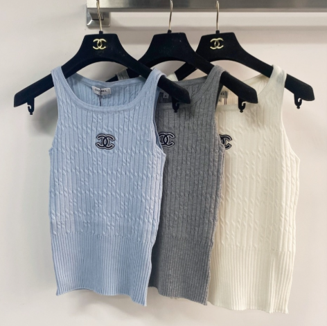 Chanel 2026 Knit Tank Top Wool Cashmere