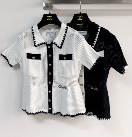 Chanel 2026 Short - sleeved Cardigan Sweater Wool 166812