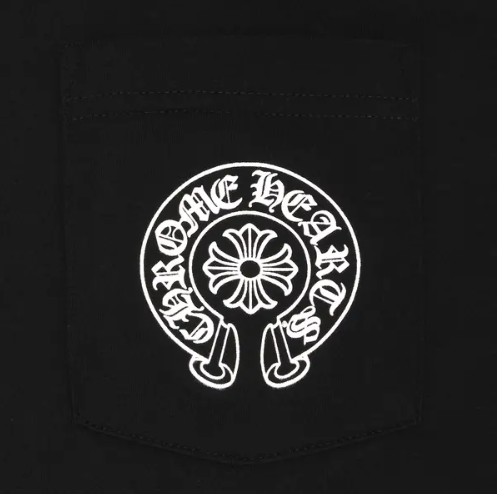 Chrome Hearts Floral Sleeve Gradient Long-Sleeve T-Shirt Black Cotton