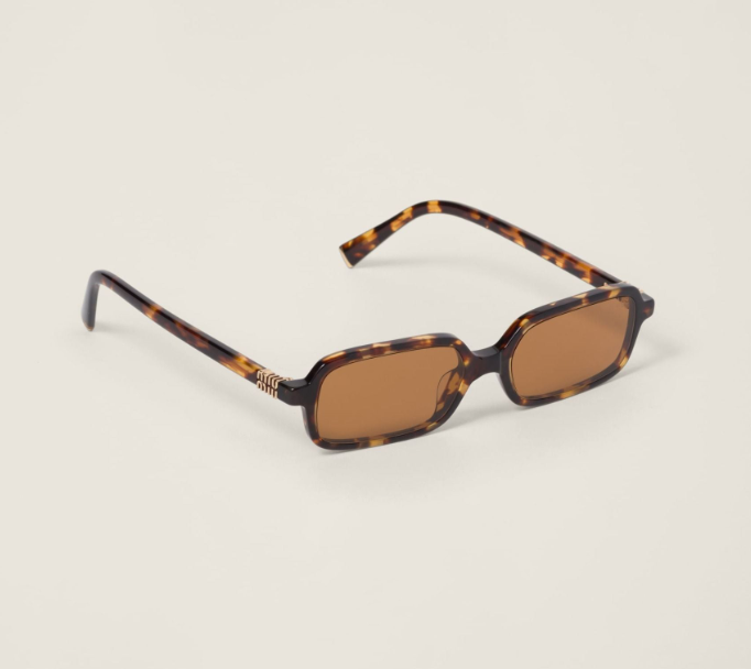 Miu Miu Regard Sunglassess Brown Acetate