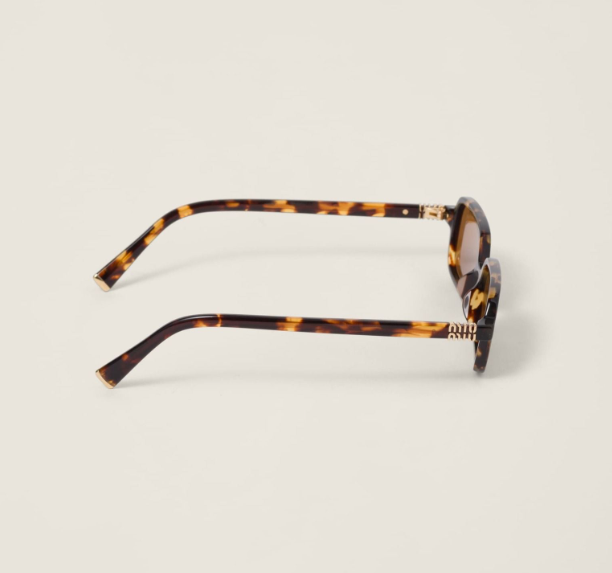 Miu Miu Regard Sunglassess Brown Acetate