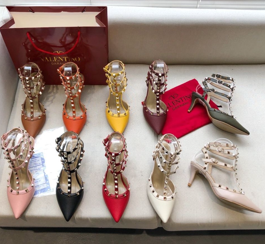 Valentino Rockstud Caged Pump 65mm Leather