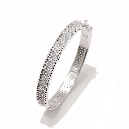 PERLEE 3 ROWS DIAMONDS BRACELET