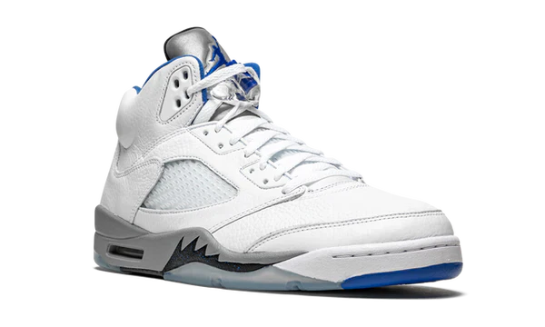 Nike Air Jordan 5 Retro White Stealth Gray Leather