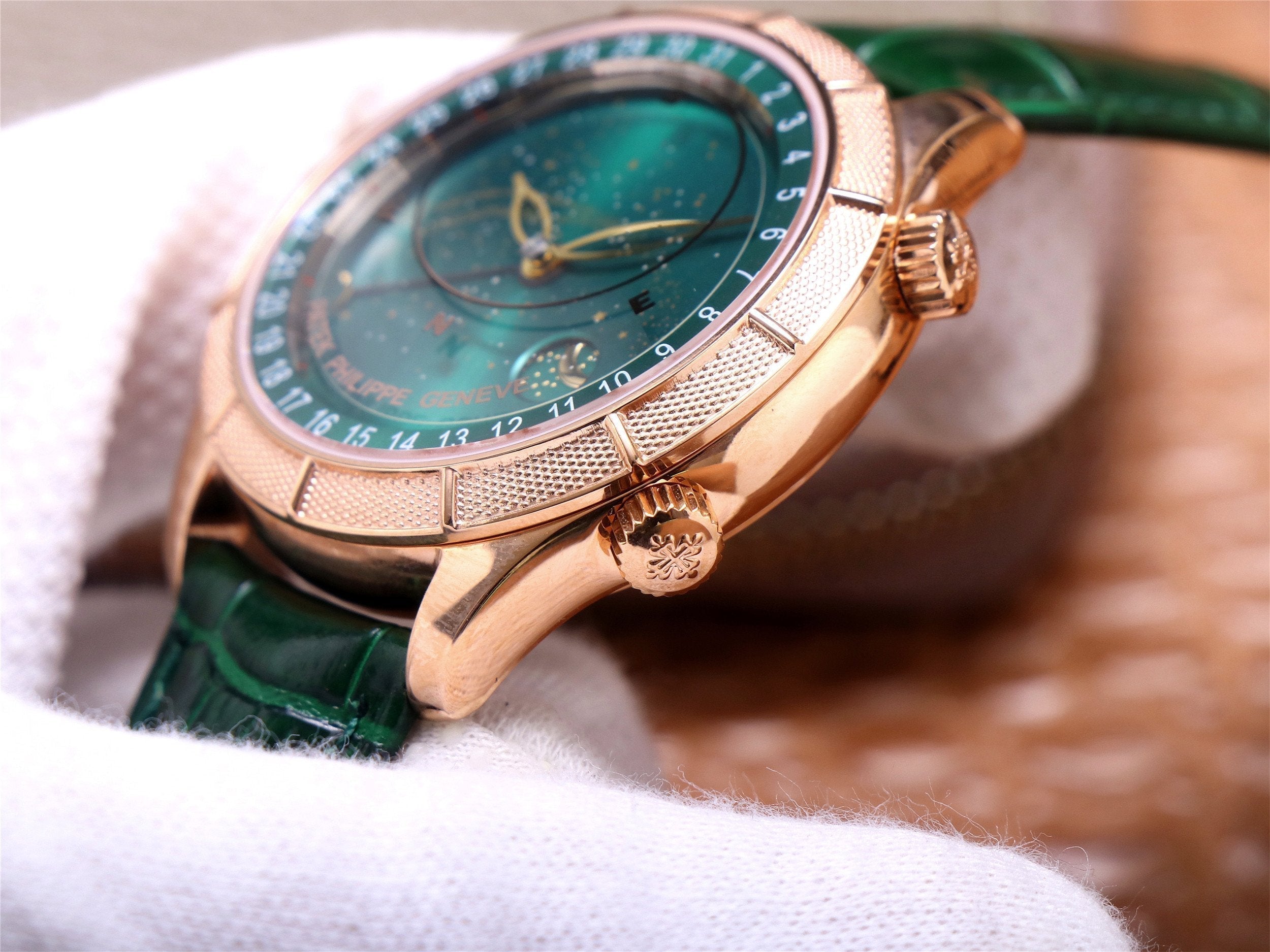 PATEK CELESTIAL GRAND COMPLICATIONS ROSE GOLD GREEN DIAL