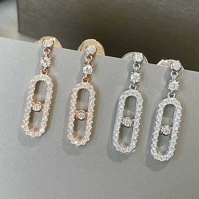 DORMEUSES MOVE UNO DIAMOND EARRINGS