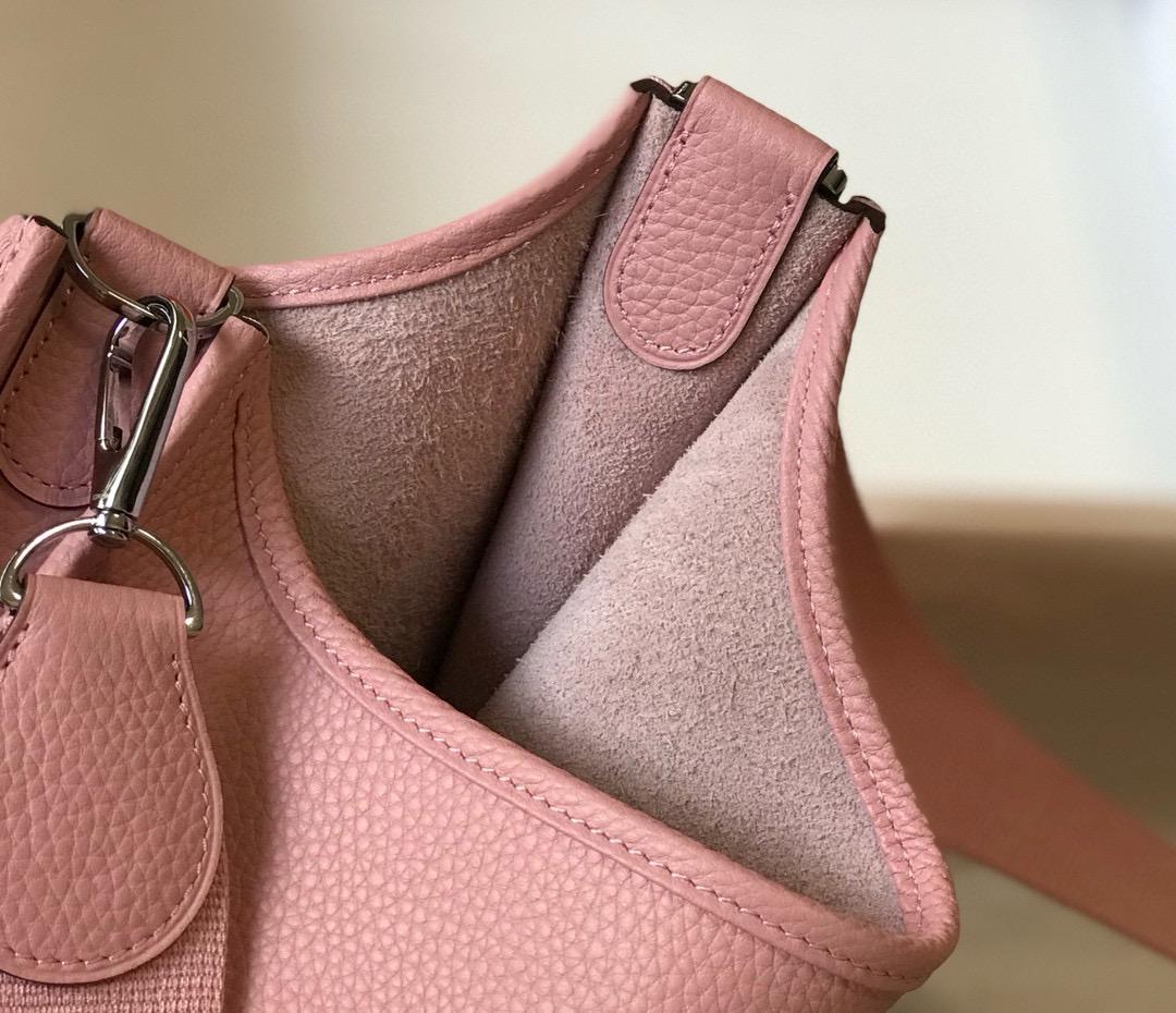 HM Evelyne 28 Togo Bag Pink