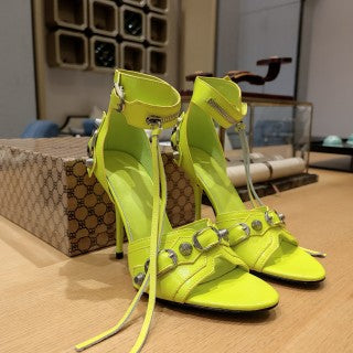 Balenciaga 26s Peep Toe Sandals 105 Genuine Leather