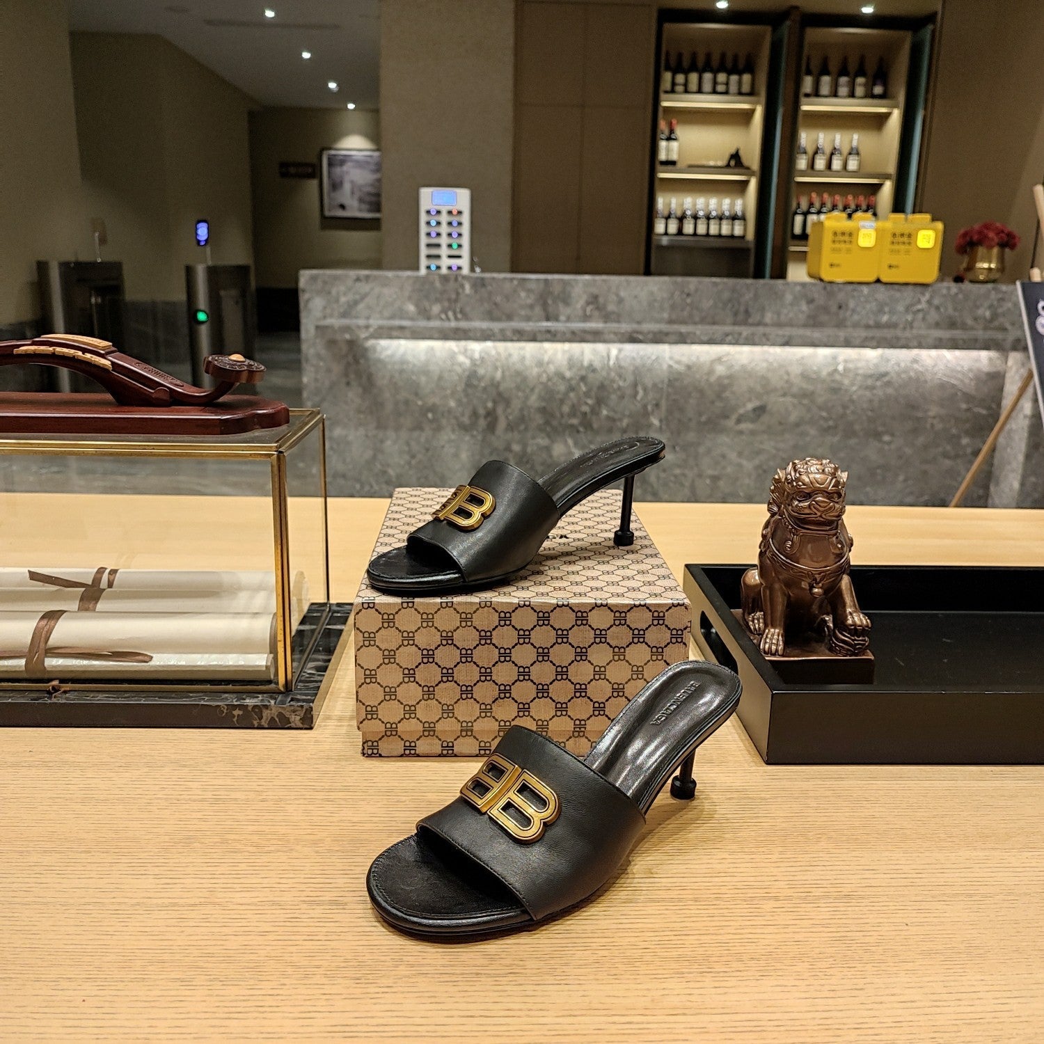 Balenciaga 26s Heeled Sandals 70 Cowhide