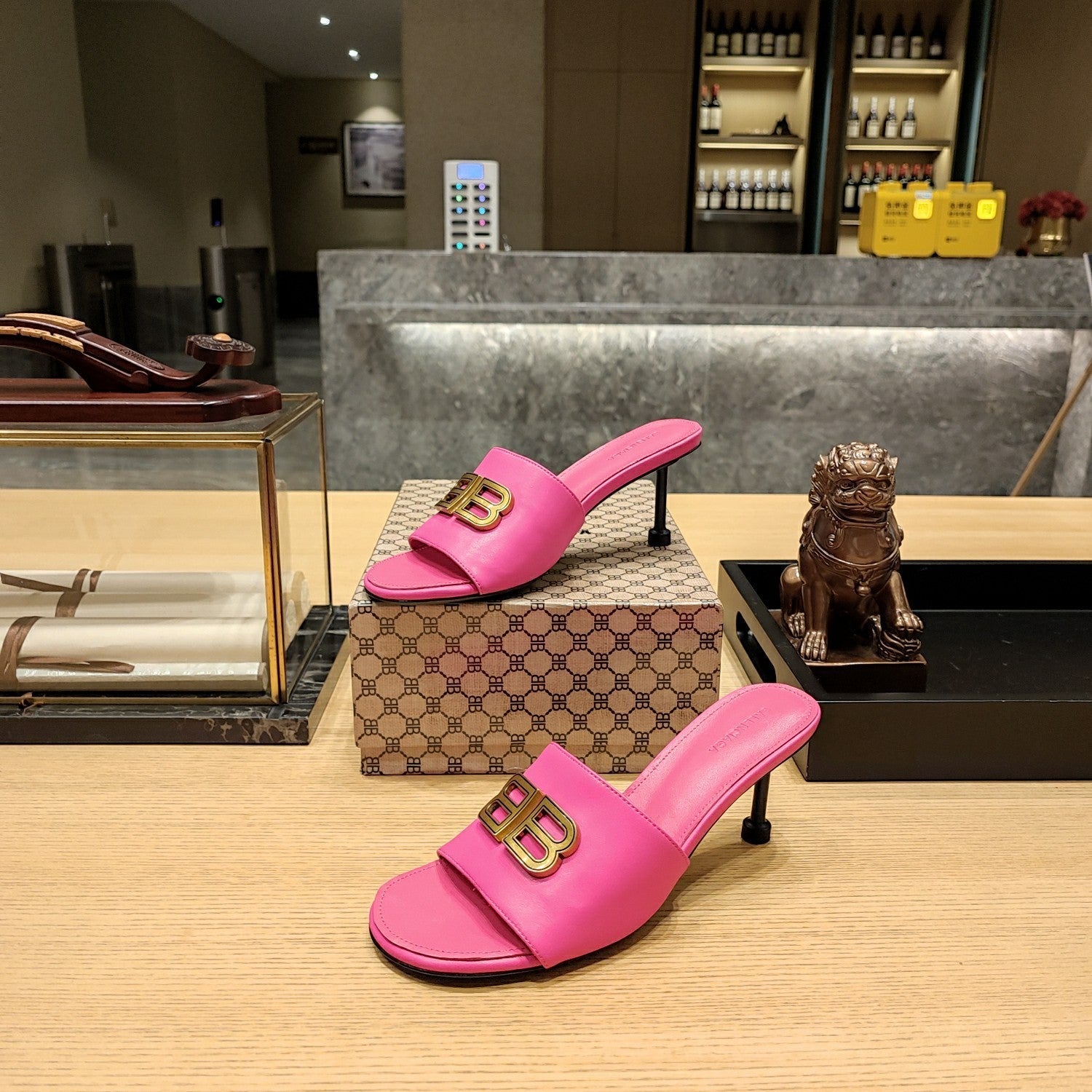 Balenciaga 26s Heeled Sandals 70 Cowhide