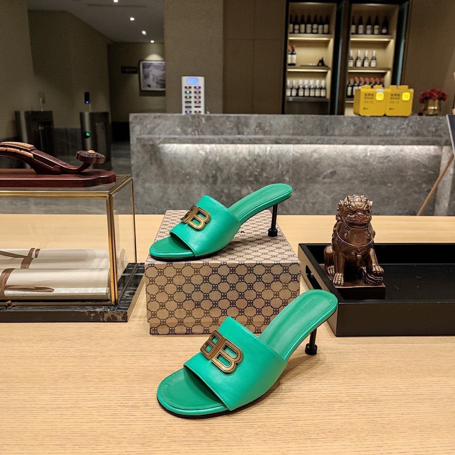 Balenciaga 26s Heeled Sandals 70 Cowhide