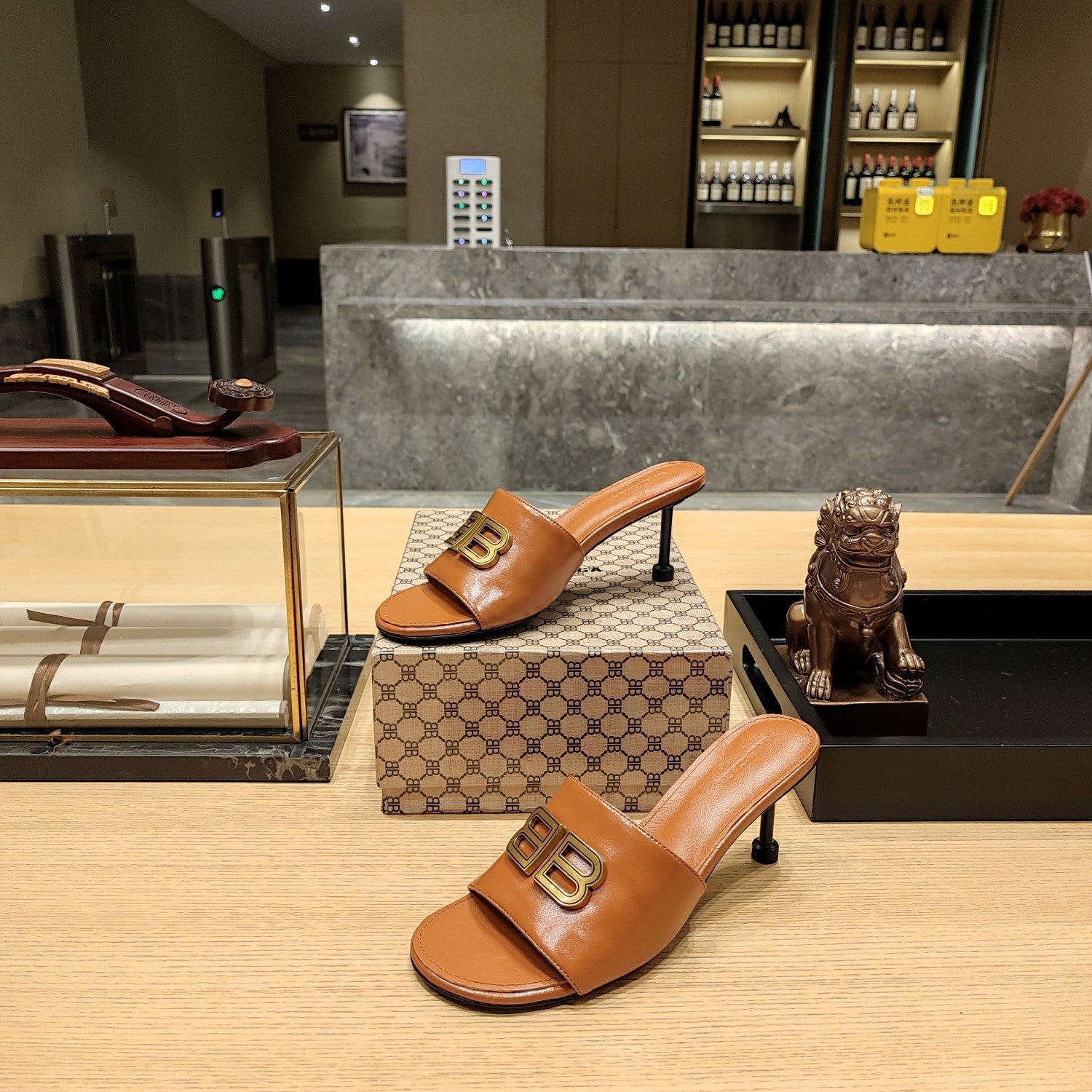 Balenciaga 26s Heeled Sandals 70 Cowhide