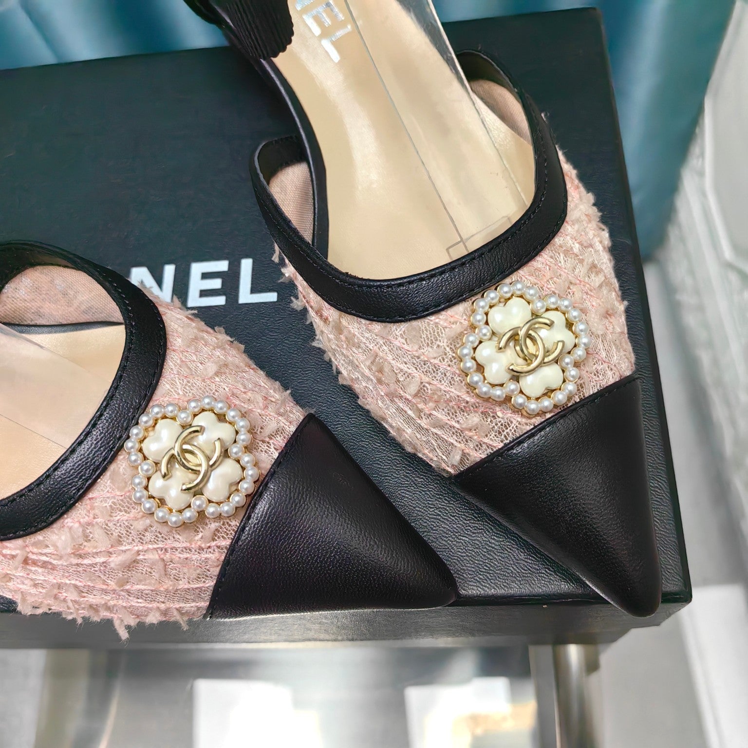 Chanel 2026 Sandal Leather Mesh 711142