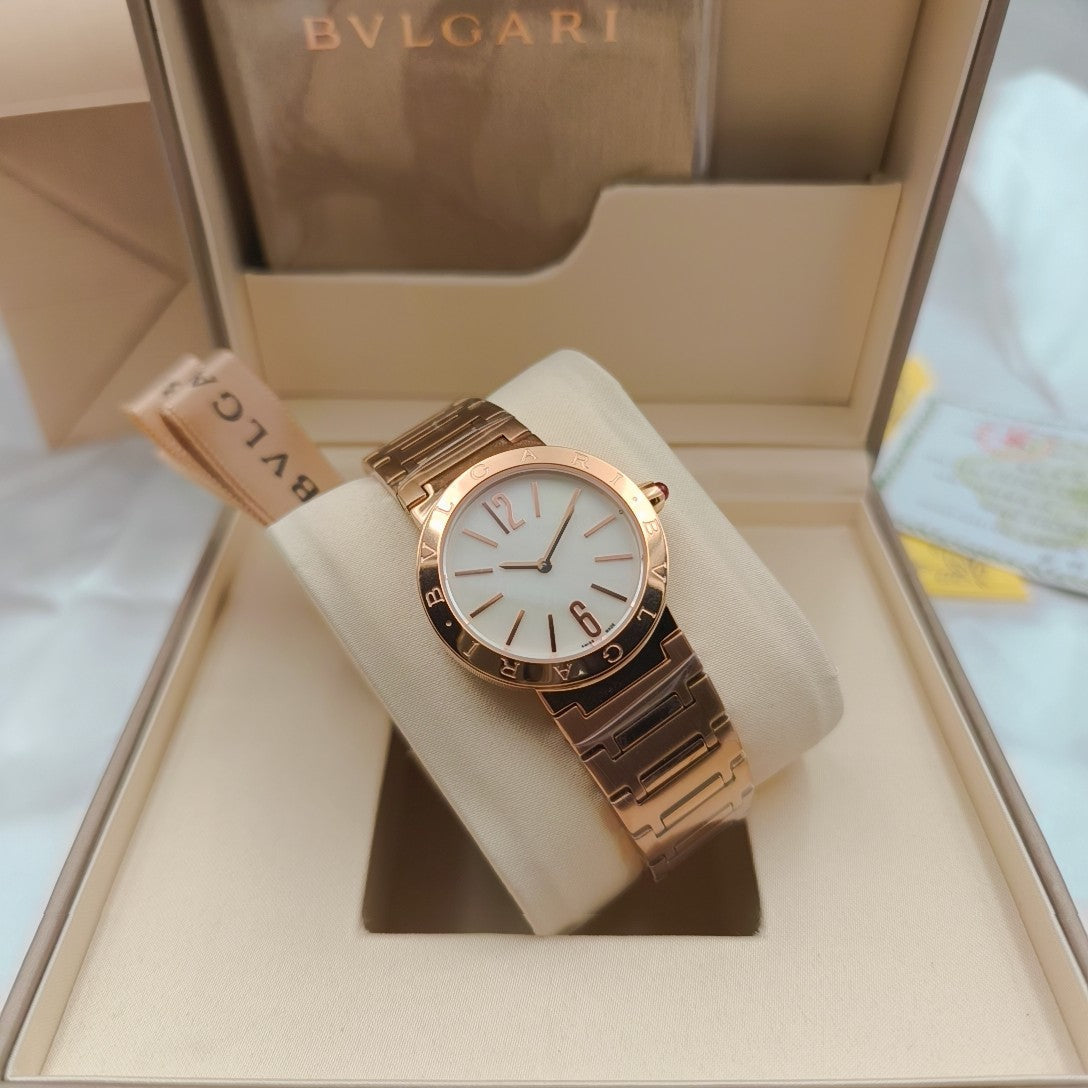 BVLGARI 33mm Pink Gold Case
