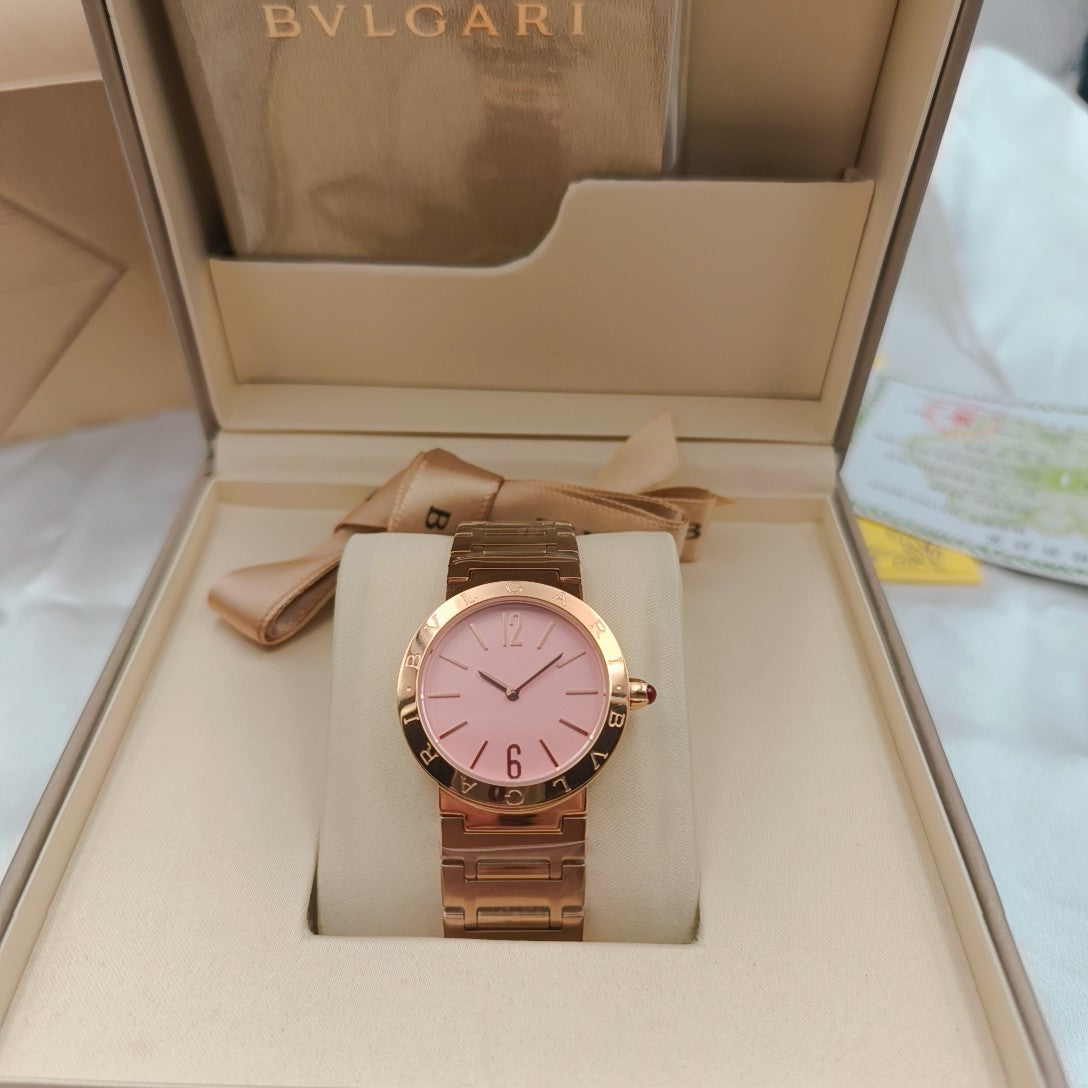 BVLGARI 33mm Pink Gold Case