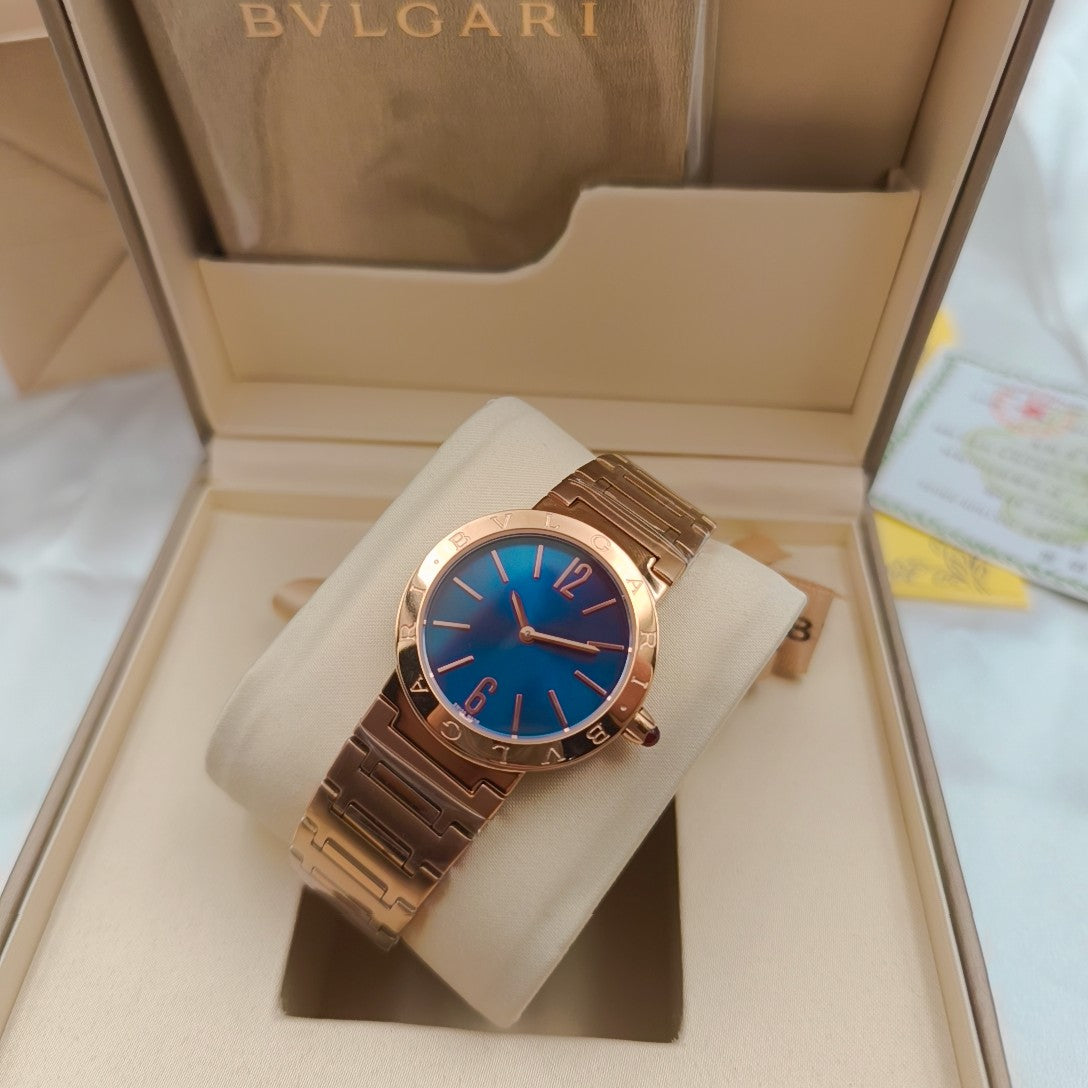 BVLGARI 33mm Pink Gold Case