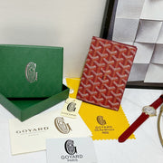 Goyard 2026 Grenelle Passport Cover 14cm Canvas Cowhide