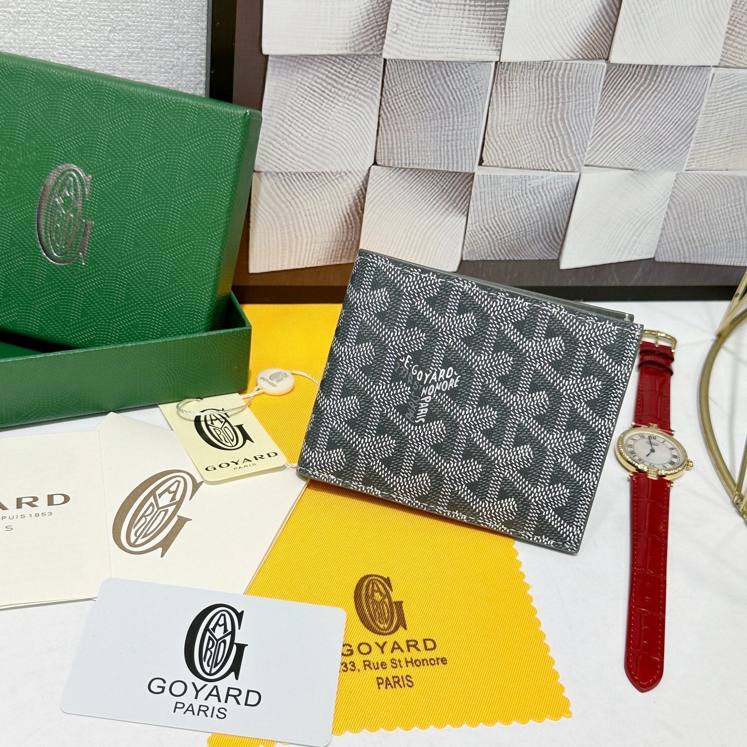Goyard 2026 Victoire Bifold Wallet  11cm Canvas Cowhide