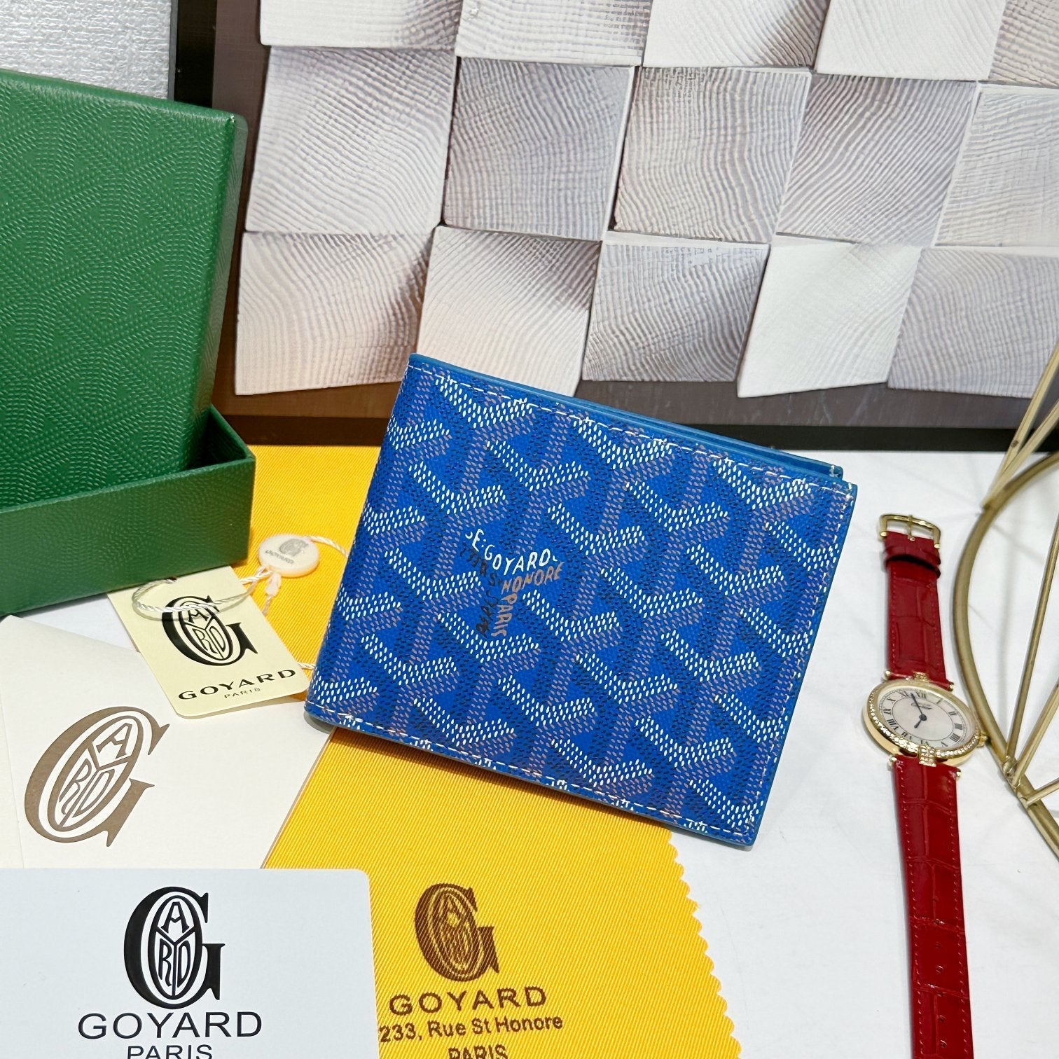 Goyard 2026 Victoire Bifold Wallet  11cm Canvas Cowhide