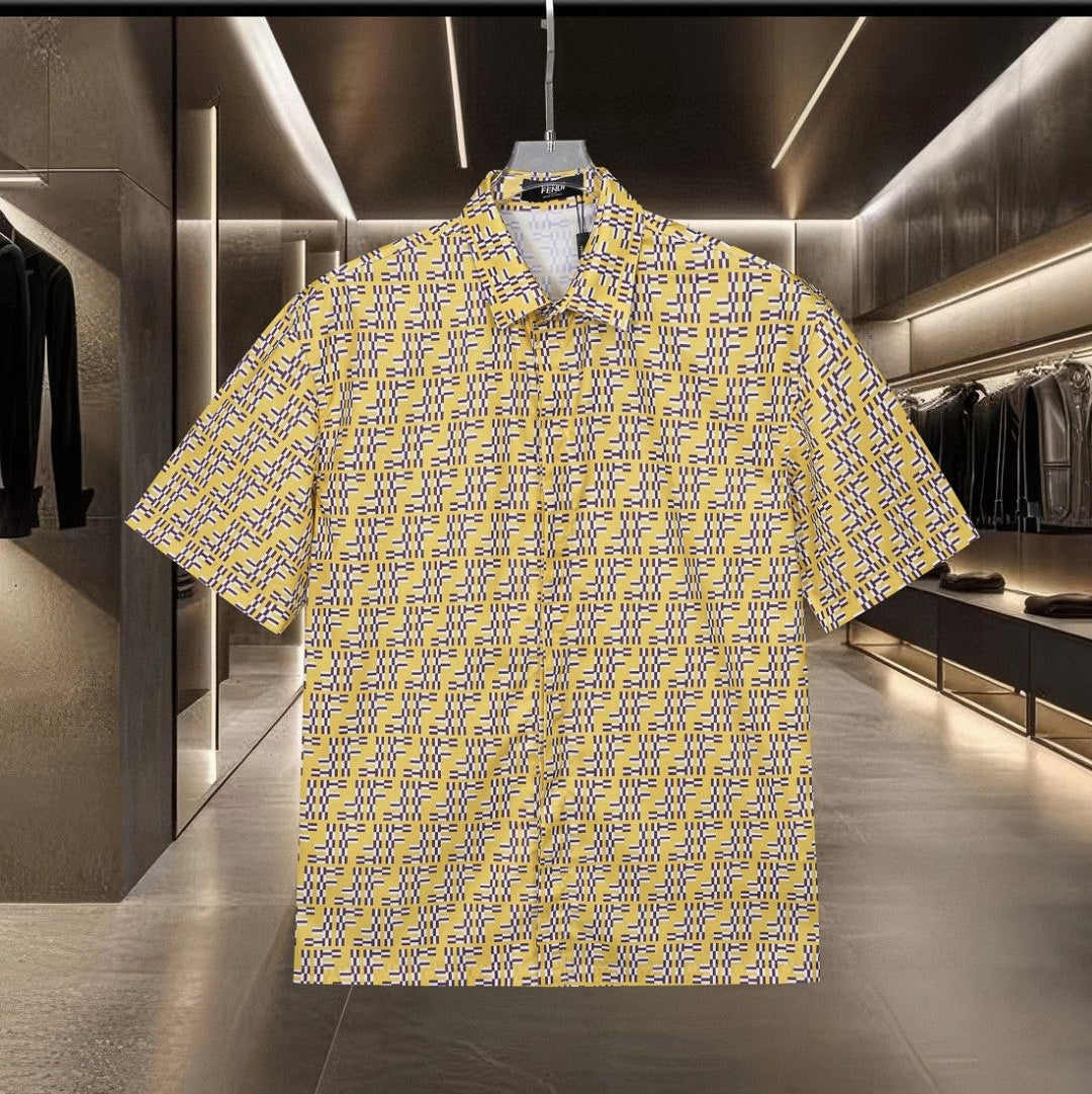 Fendi 2026 Men's Short-Sleeve Shirt Cashmere 801532