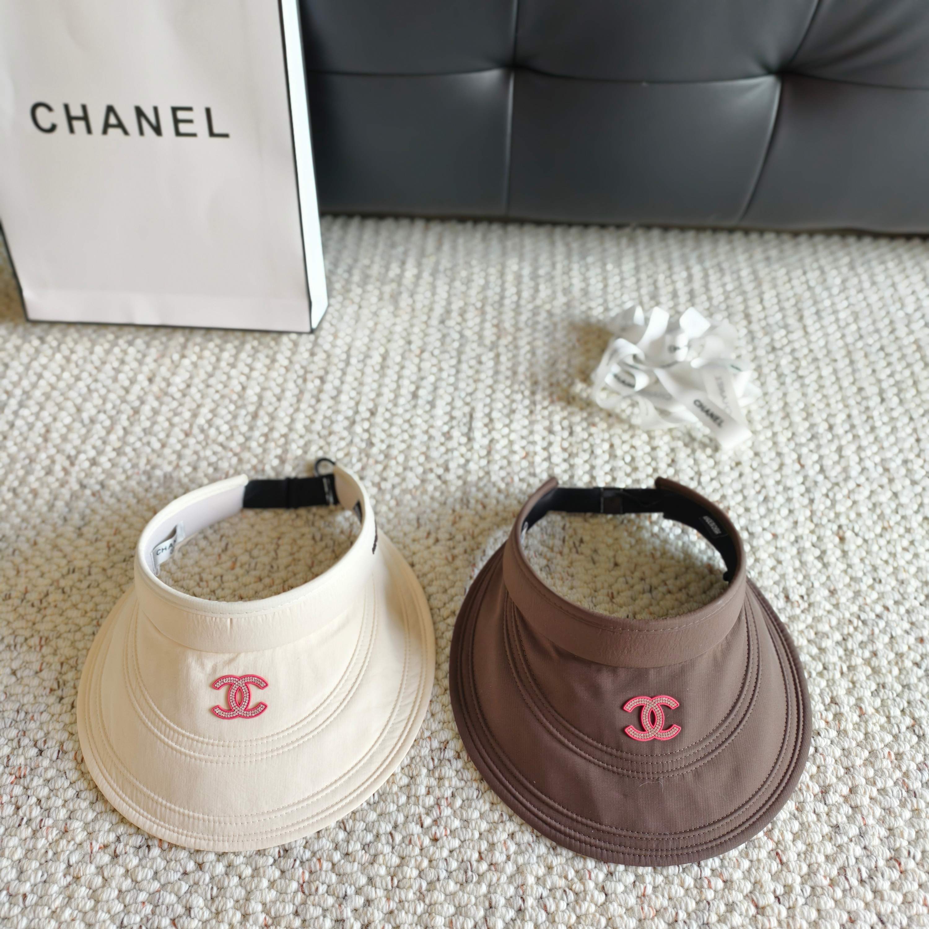 Chanel Sun Hat with Visor Cotton 237186