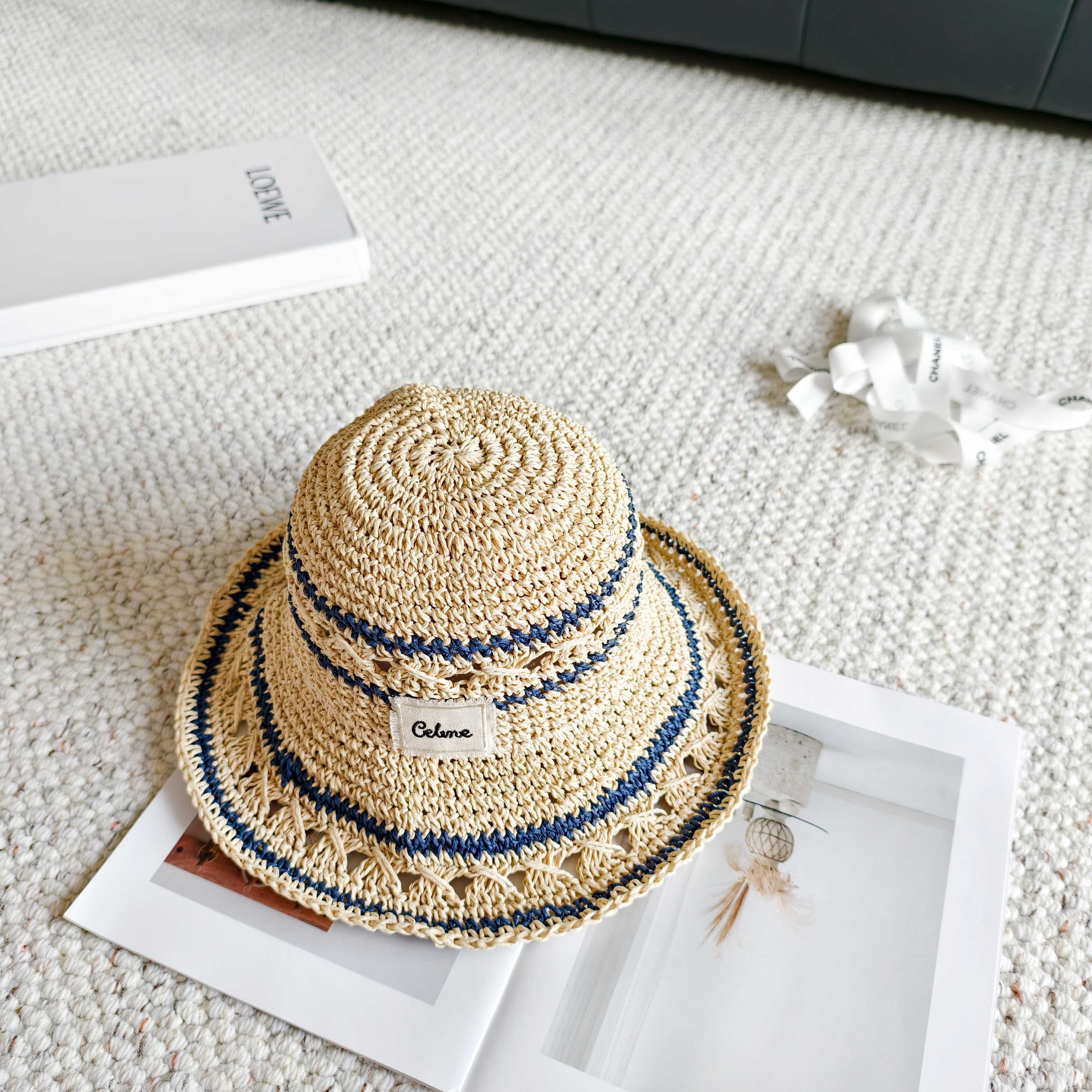 Celine Straw Bucket Hat 240671
