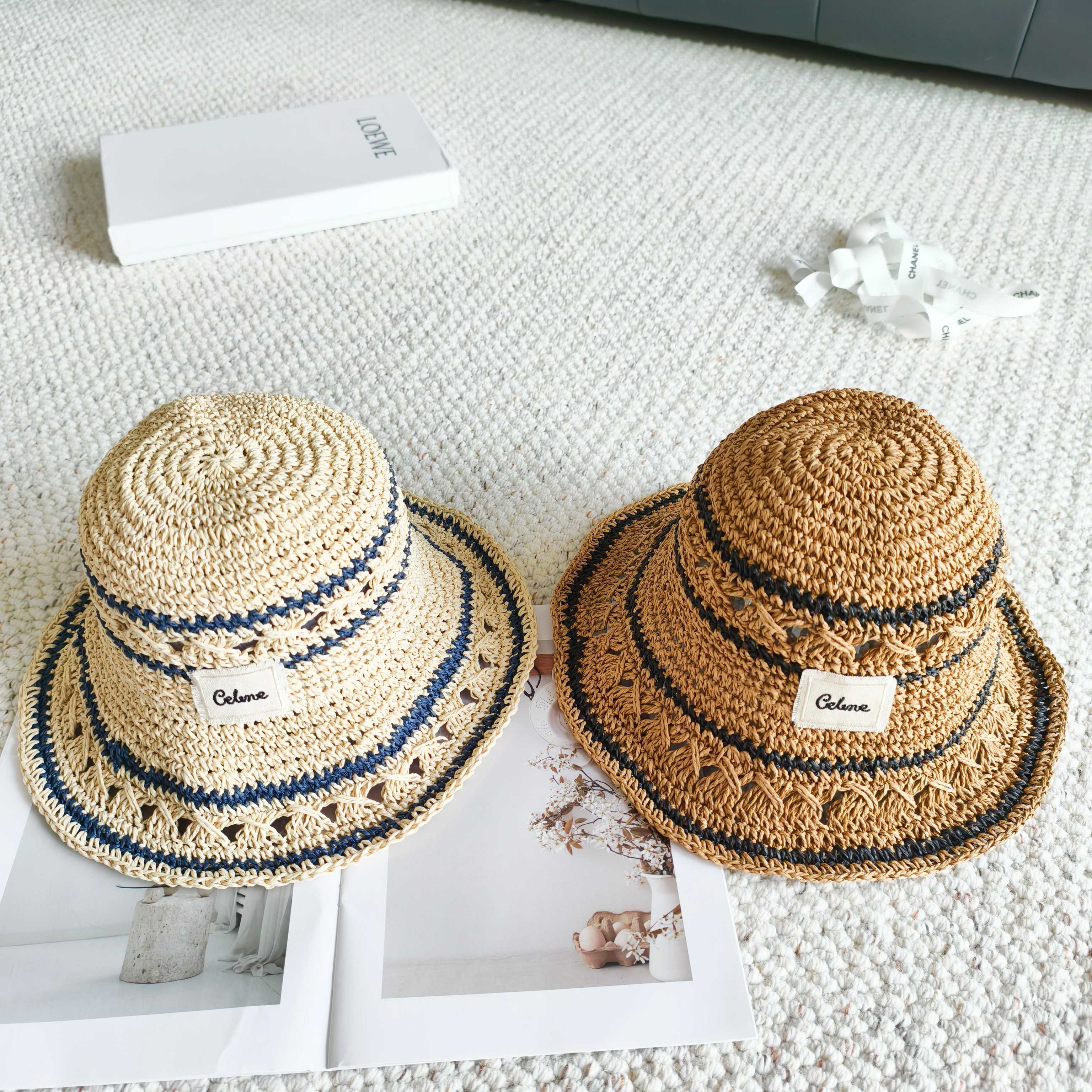 Celine Straw Bucket Hat 240671